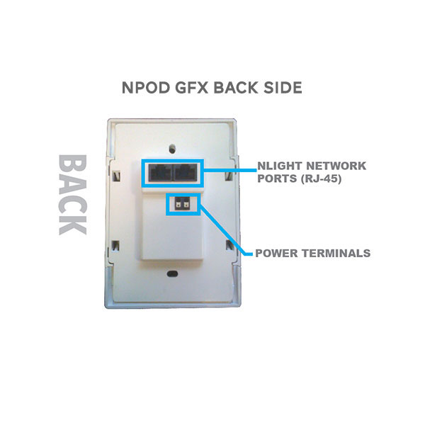 nPOD GFX nLIGHT SINGLE GANG TOUCH SCREEN SCENE CONTROLLER LiteRite
