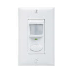 PIR WALL OCCUPANCY SENSOR SWITCH W/ DUAL RELAY