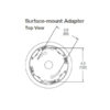 REPLACEMENT SURFACE-MOUNT INSTALLATION ADAPTER, LIGHTING CONTROLS