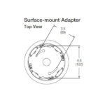 REPLACEMENT SURFACE-MOUNT INSTALLATION ADAPTER, LIGHTING CONTROLS