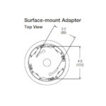 REPLACEMENT SURFACE-MOUNT INSTALLATION ADAPTER, LIGHTING CONTROLS