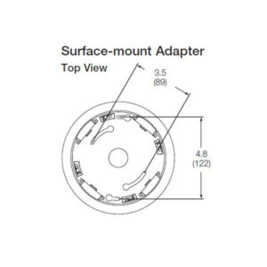 REPLACEMENT SURFACE-MOUNT INSTALLATION ADAPTER, LIGHTING CONTROLS