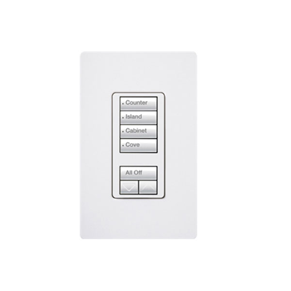 RadioRA 2 WALL-MOUNT DESIGNER KEYPAD, LIGHTING CONTROLS