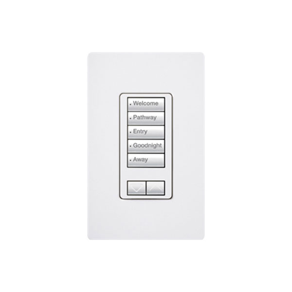 RadioRA 2 WALL-MOUNT DESIGNER KEYPAD, LIGHTING CONTROLS