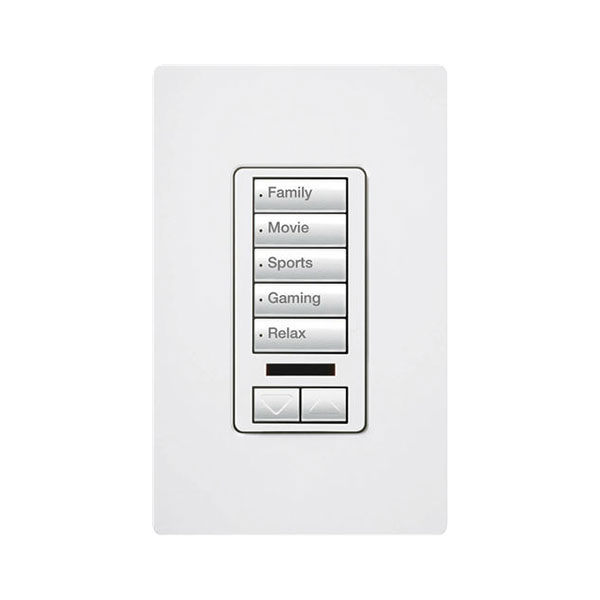 RadioRA 2 WALL-MOUNT DESIGNER KEYPAD, LIGHTING CONTROLS