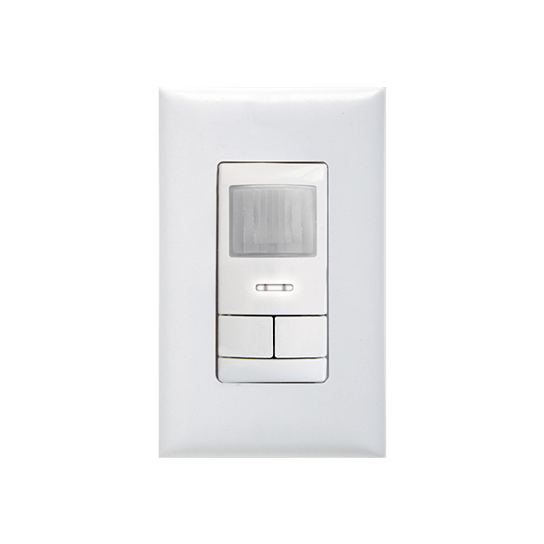 Wall Occupancy Dual Technology Dual Relay (Vacancy Only) Sensor Switch