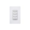3-BUTTON SPACED W/ RAISE/LOWER HYBRID KEYPAD, LIGHTING CONTROLS