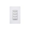 3-BUTTON SPACED W/ RAISE/LOWER HYBRID KEYPAD, LIGHTING CONTROLS