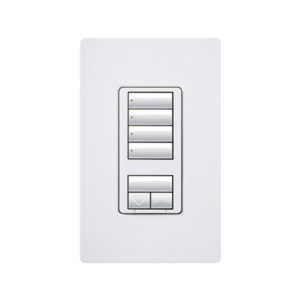 4 BUTTON W/ RAISE/LOWER HYBRID KEYPAD, LIGHTING CONTROLS