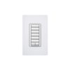 6-BUTTON W/ RAISE/LOWER HYBRID KEYPAD, LIGHTING CONTROLS