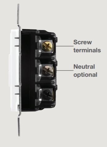 RadioRa 2 Maestro LED+ Dimmer Side View